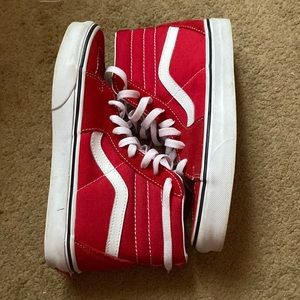 Red Shoes, size 8 in women, Brand Vans